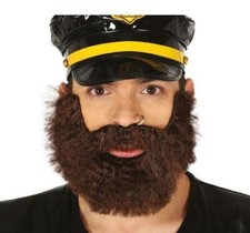 Barba finta castana folta