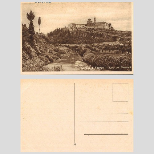 Vintage postcard certosa di - vintage,