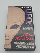 CONTACT UFO ALIEN ABDUCTIONS (VHS DOCUMENTARY) JOHN MACK BUD HOPKINS RARE 