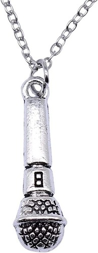 Collana microfono argento - collana,