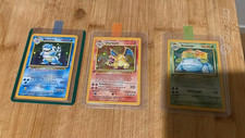 pokemon ita 1 edizione holo charizard 4/102 blastoise 2/102 venusaur 15/102