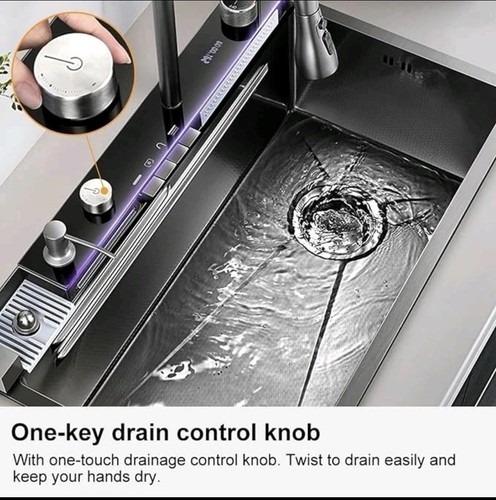 Lavello cucina drop - -in, cascata