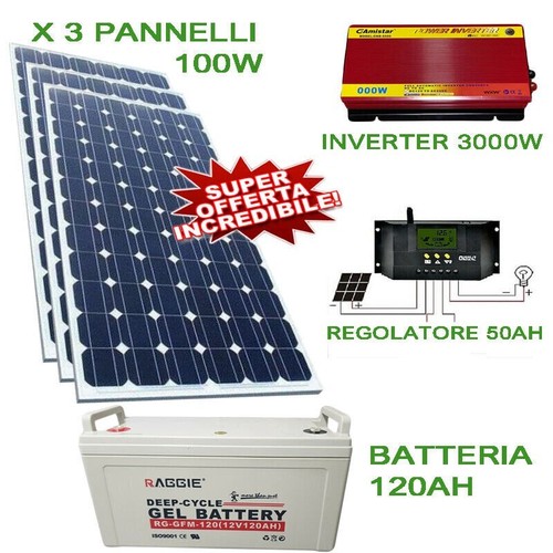 Kit fotovoltaico 3kw - kit,