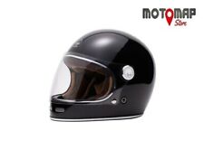 casco moto d'epoca integrale Marko Full moon Luna nero retrò vintage cafe