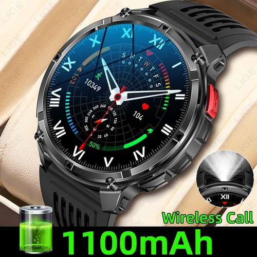 Smartwatch uomo militare con - uomo,
