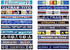 SUBBUTEO 20 ADESIVI SAMPDORIA TIFOSI & SUPPORTERS per TRANSENNA TUTTI DIVERSI