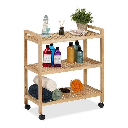 Mobiletto ruote bagno scaffale - mobiletto,