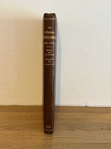 Clydesdale stud book vol - clydesdale,