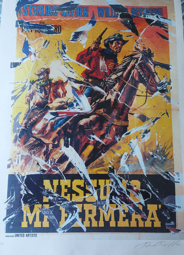 Mimmo rotella serigrafia e - rotella.,