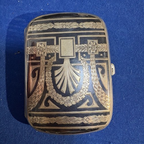 Niello silberdose wien - , um1880