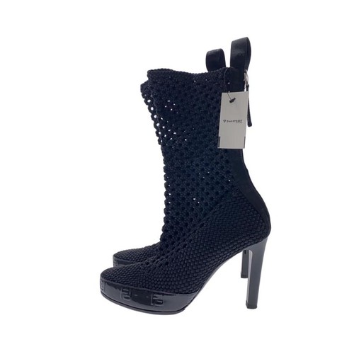 Stivali fendi pelle nero - stivali,