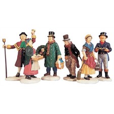 LEMAX FIGURINE GENTE DEL VILLAGGIO - VILLAGE PEOPLE SET DA 6 COD 92356