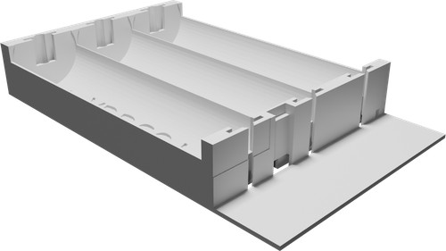 Vano batteria interno - batteria, per