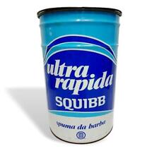 pouff puff contenitore sgabello schiuma da barba squibb anni 70 vintage