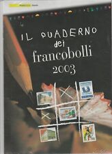 2003 ITALIA REPUBBLICA QUADERNO DEI FRANCOBOLLI COMPLETO