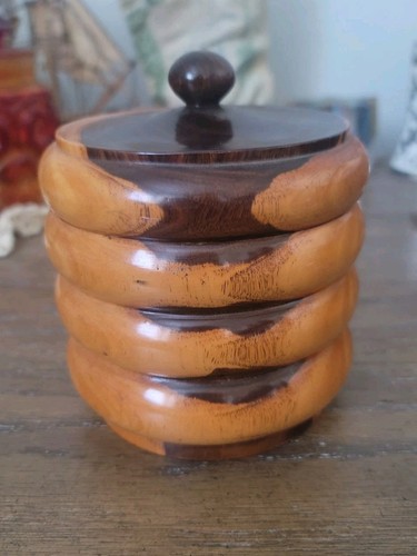 Barattolo tabacco legno