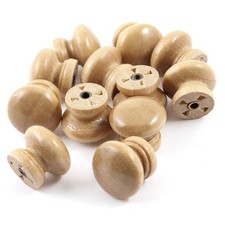12pz Luce Colori Pomelli Maniglie Legno Pomolo Porta Per Armadi Cassetti