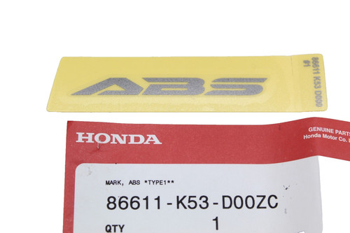 Honda adesivo abs parafango - honda,
