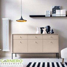 Madia moderna design ingresso soggiorno 3 ante con cassetti 154x83cm beige GLORY