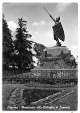 CARTOLINA DI LEGNANO ,MONUMENTO ALLA BATTAGLIA DI LEGNANO  non viaggiata ANNI 50