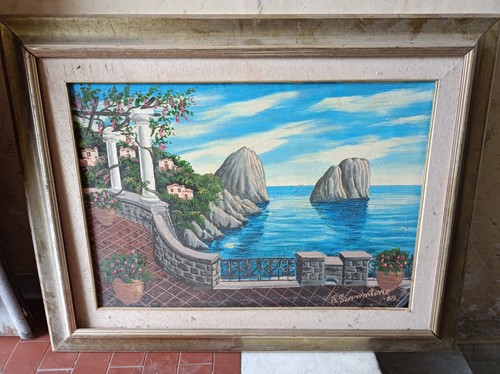 Antico quadro olio - antico, su