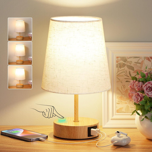 Lampada comodino touch con - lampada, da