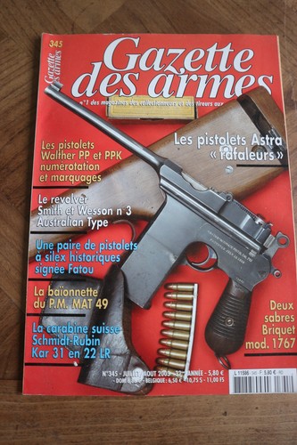 Revue gazette armes 345 - armes, n°345