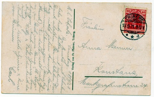 Impero tedesco 1921 cartolina
