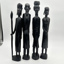 4 sculture africane in legno