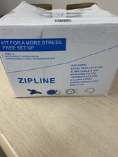 Adventure Backyard 75' Zipline Fun Trolley & Cavi Kit con Sedile e Freno Nuovo