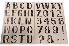 Stencil lettera retrò - , deco