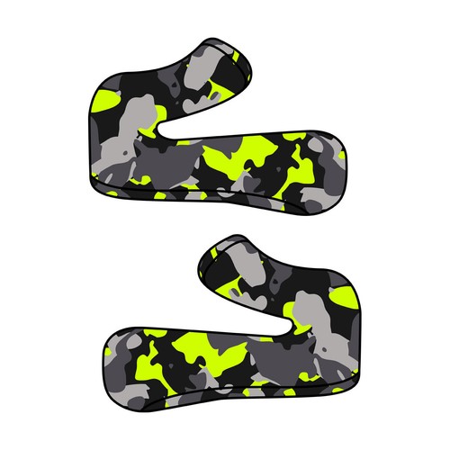 Guancette camouflage giallo - camouflage,