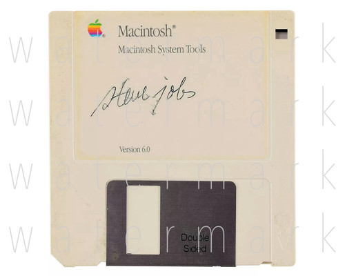 Steve jobs floppy disc firmato - steve,