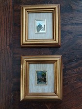 Due litografie su foglia oro 23 KT