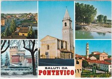 PONTEVICO - BRESCIA - SALUTI DA...- VEDUTINE - VIAGG. 1977 -39155-