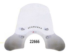 FACO 22916 PARABREZZA APRILIA SCARABEO 400 LIGHT ANNO 2008 SPESSO 4MM + ATTACCHI