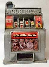 Banco slot machine Bonanza Four Reel vintage, non funzionante, ricambi o riparazione