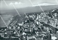 bm613 cartolina taormina panorama provincia di messina