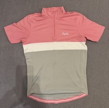 Maglia Rapha Pegoretti Club 1/4 Zip, Grigio/Rosa/Bianco, Taglia L