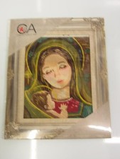KIT/QUADRO MEZZO PUNTO 20X25 "MADONNA CON BAMBINO 2"