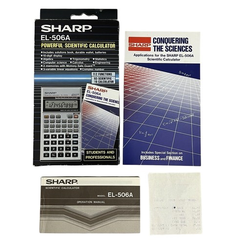 Vintage sharp 506a - sharp, el-506a