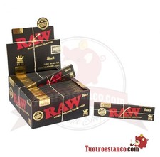 RAW CARTINE BLACK LUNGHE SLIM KING SIZE CONFEZIONE DA 50 LIBRETTI