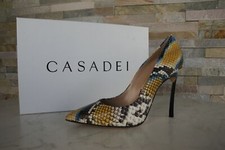 CASADEI Tg. 36 36,5 Zeppe Tacchi Alti Pitone Oceano Ehemaliger