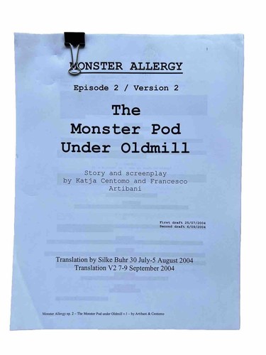Movie script monster allergy - movie,