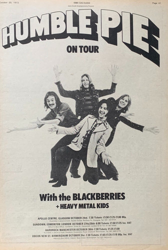 Humble pie 1973 poster - humble,