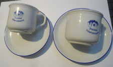 ZABAIONE VOV PEZZIOL PADOVA - CONFORTANTE- LOTTO 2 TAZZINE IN PORCELLANA TOGNANA