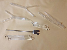 Antica VETRERIA da LABORATORIO / FARMACIA set 15 pezzi  Raccordi Bacchette