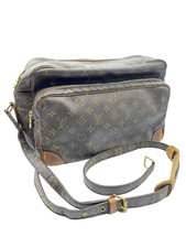  Borsa a tracolla Louis Vuitton autentica Monogram Nil grande tracolla anni 90 rara
