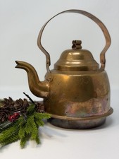 RARA teiera vintage Roros Norvegia bollitore rame patina artigianale scandinava