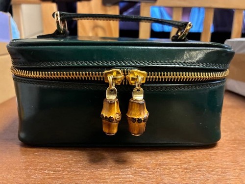 Gucci vanity bag bambù - gucci, pelle